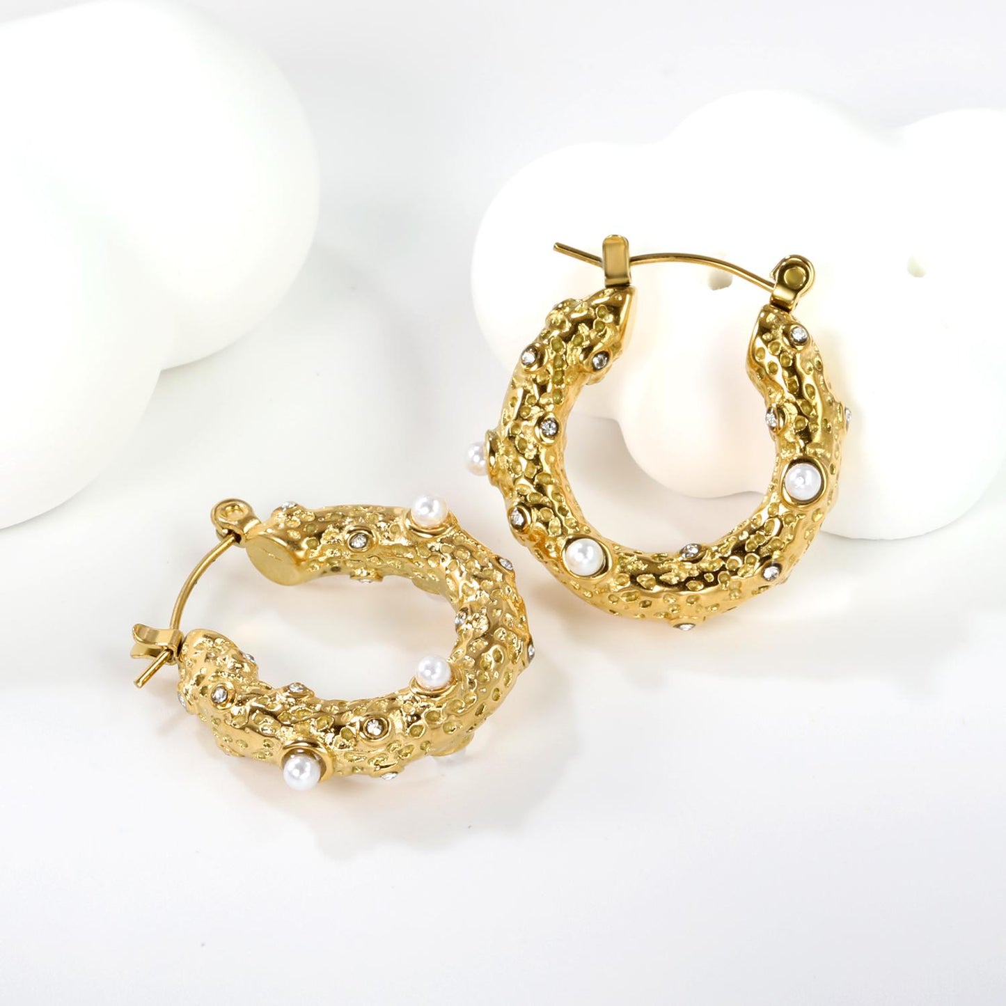 Minimalist Gold Plated Earrings -Elegant Everyday Jewellery- Sleek and Modern Hoop Earrings-ChicAccessories -Mother's Day gift -Gift for Her