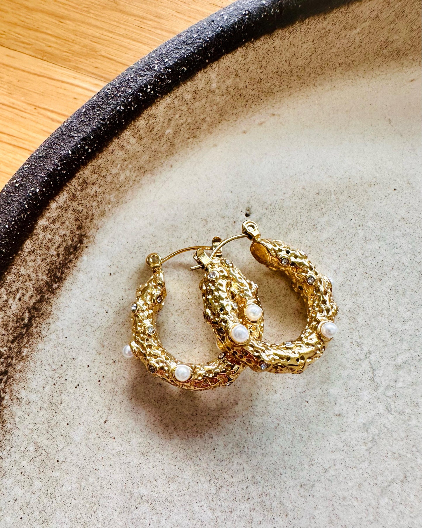 Minimalist Gold Plated Earrings -Elegant Everyday Jewellery- Sleek and Modern Hoop Earrings-ChicAccessories -Mother's Day gift -Gift for Her