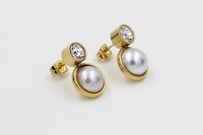 Gold Plated Pearl Jewellery Set