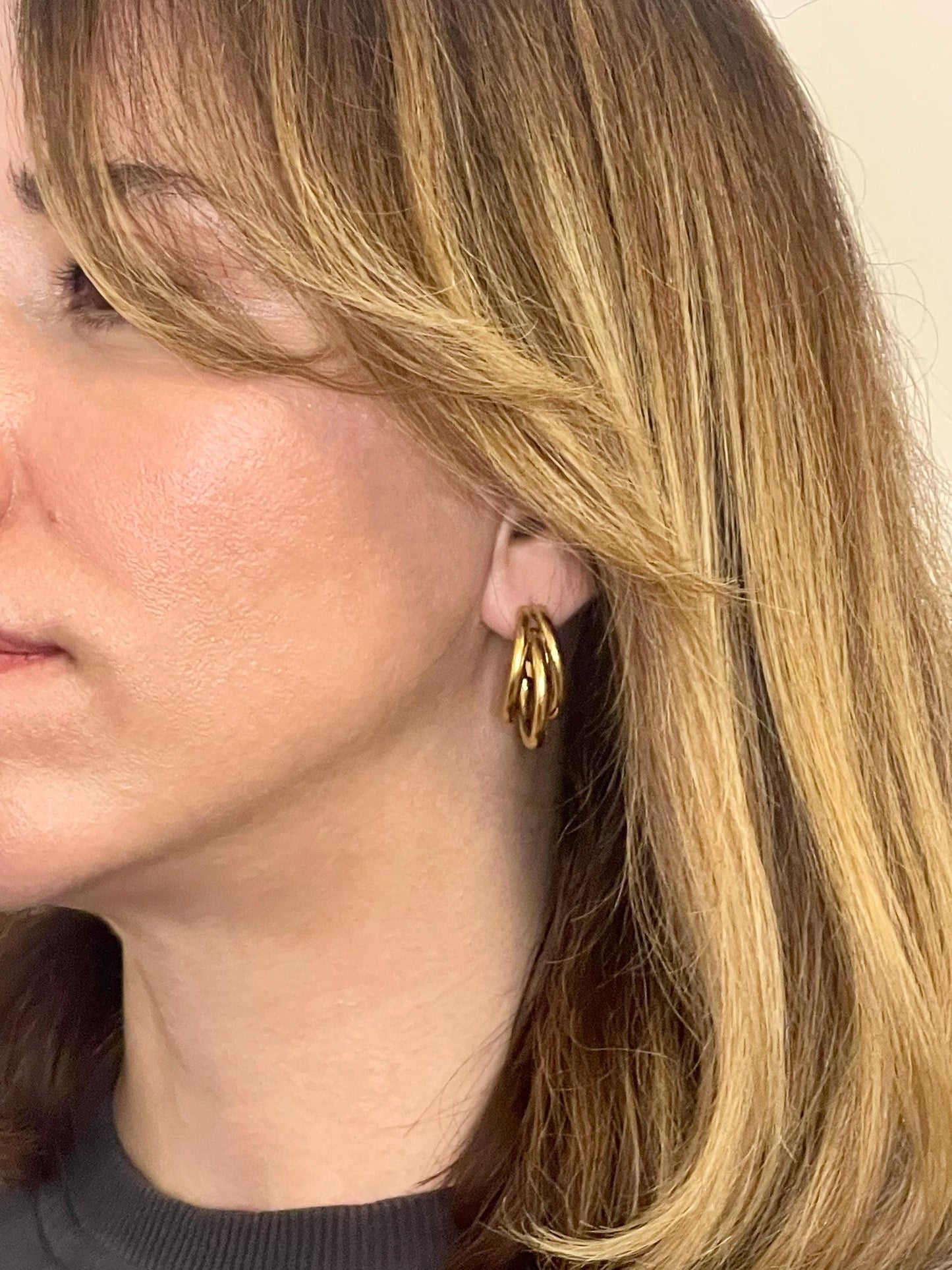 Triple Hoop Earrings