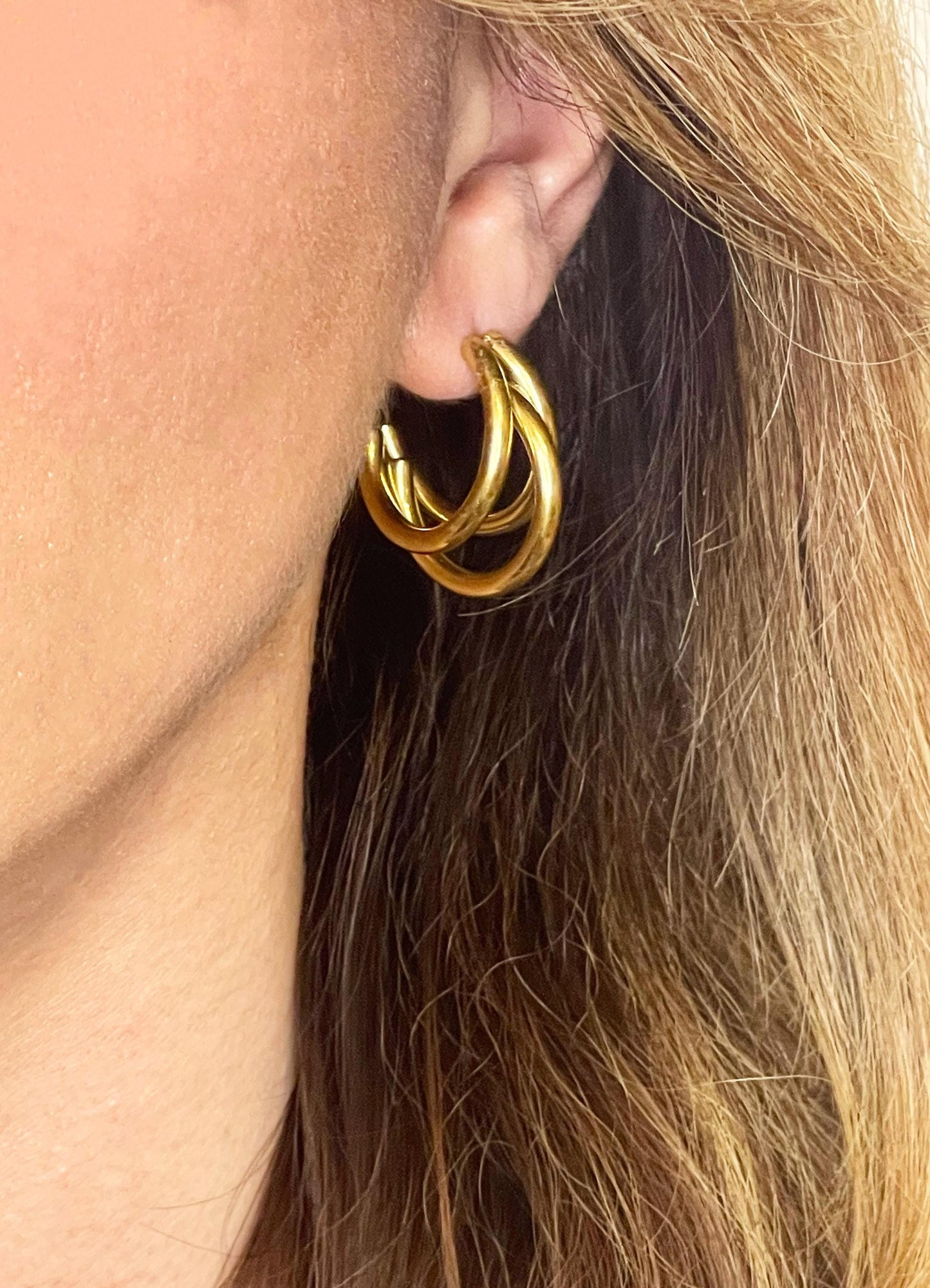 Triple Hoop Earrings