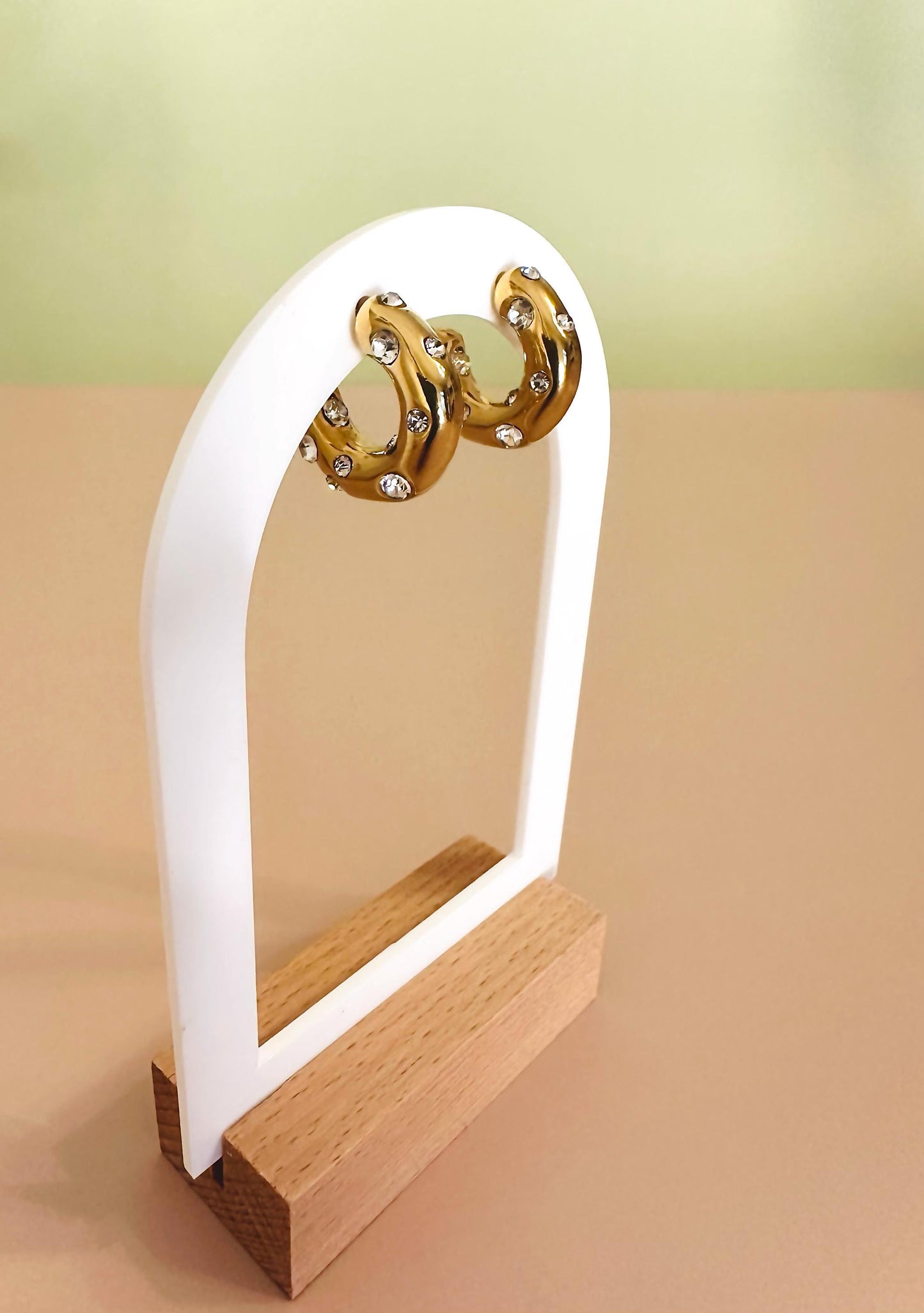 Crystal Hoop Earrings