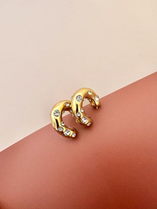 Crystal Hoop Earrings